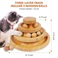 thumbnail image 4 of Cat Ball Track,Cat Ball Toy,Kitty Toys Roller,3-Level Cat Ball Tower with 9 Removable Balls,Interactive Cat Toy,Circle Track DIY Fun Toy for Kitten Mental Physical Exercise, 4 of 8