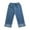 Blue, variant on Otqutp Children Casual Trousers Kids Toddler Baby Floral Embroidery Pattern Solid Spring Summer Jeans Cute Pants For Little Girls