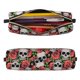thumbnail image 2 of Easygdp Skull and Roses para Estuche de Lápices de Cuero, Estuche de Papelería de Cuero, Estuche de Gran Capacidad con Cremallera, 2 of 7