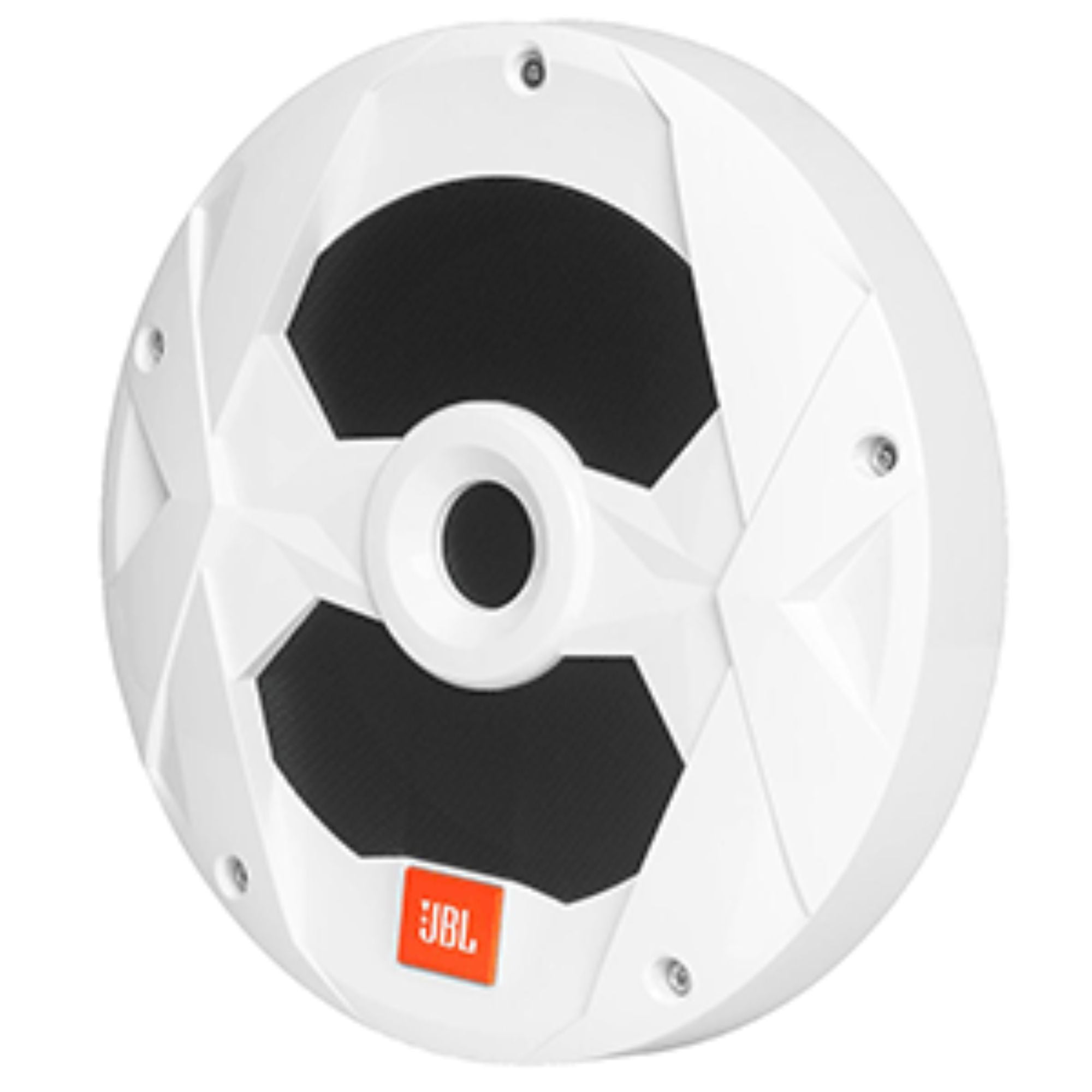 14" White and Black JBL Round Boat Sound System Speaker Grill Cover