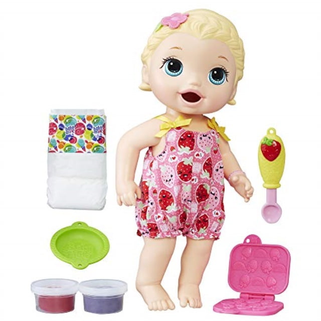 Baby Alive Super Snacks Snackin' Lily Doll Playset, 8 Pieces