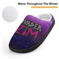 thumbnail image 4 of Invader Zim Logo Kid's Cotton Slippers Winter Warm Soft Plush Slippers with Rubber Sole Non-Slip Indoor Outdoor Slip on Shoes Fluffy House Slippers For Boys Girls Teen, 4 of 8