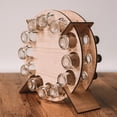 thumbnail image 3 of Adviento De Navidad Cuenta Regresiva 24 Árbol De Navidad De Madera Mini Soporte Para Alcohol Soporte Para Botella De Vino Decoración Regalos seitruly HA043555-02, 3 of 6