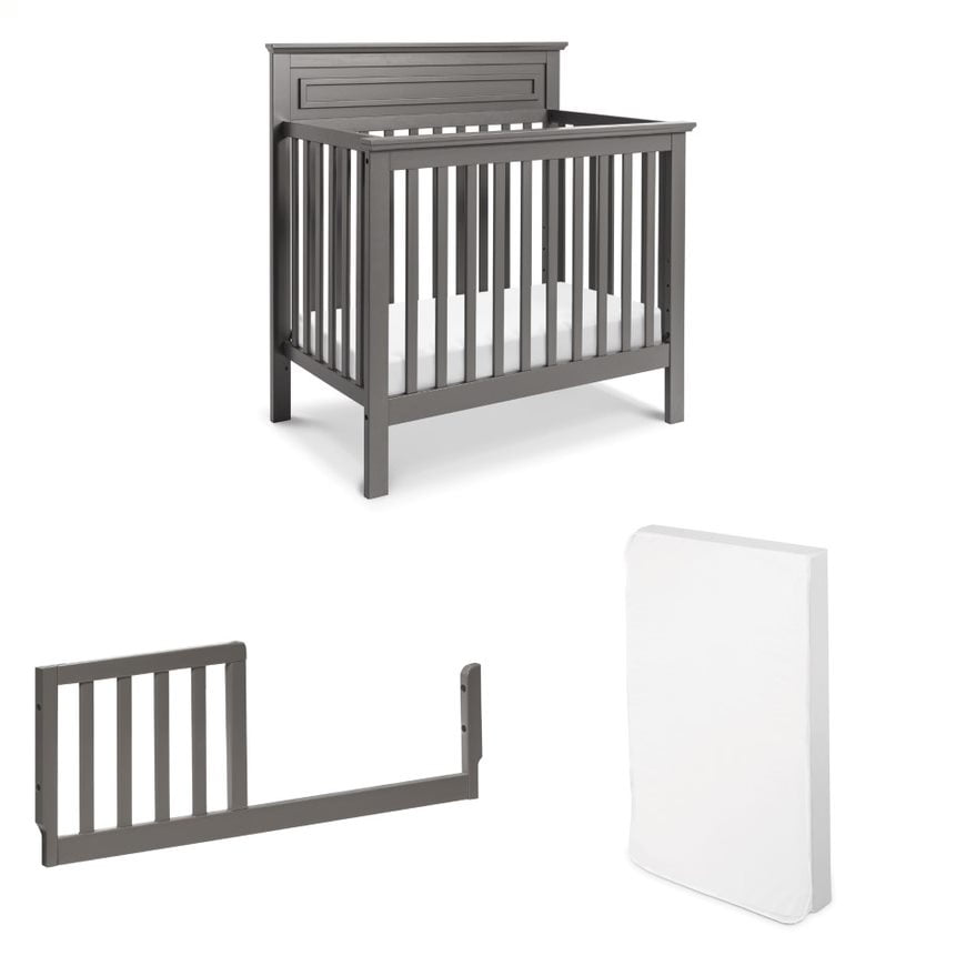 DaVinici Autumn 2 in 1 Mini Crib + Twin Bed Including Full Size and Toddler Conversion Rails