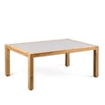 thumbnail image 1 of Armen Living Table Basse de Patio Extérieure en Bois Moderne Naturel, 1 of 4