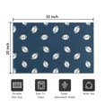 thumbnail image 5 of Football Outline Blue Pattern Washable Non Slip Indoor Door Mat, Decorative Entry Rug for Entrance, Bedroom, Kitchen, Bathroom, 20"x32", 5 of 6