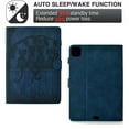 thumbnail image 4 of Dteck Case for iPad Pro 11” 1st/2nd/3rd/4th Gen (2018/2020/2021/2022) & iPad Air 4/Air 5 10.9", Embossed Stand with Multiple Viewing Angles Stand PU Leather Back Cover, Darkblue, 4 of 6