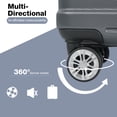 thumbnail image 4 of Tripcomp Hardside Luggage Set 3-Piece Set(21/25/29) Lightweight Suitcase 4-Wheeled Suitcase Set(Grey), 4 of 12