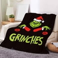 thumbnail image 1 of Manta Kagetolytai Grinch Isit Me Am I The Drama Manta navideña de franela suave, 1 of 7