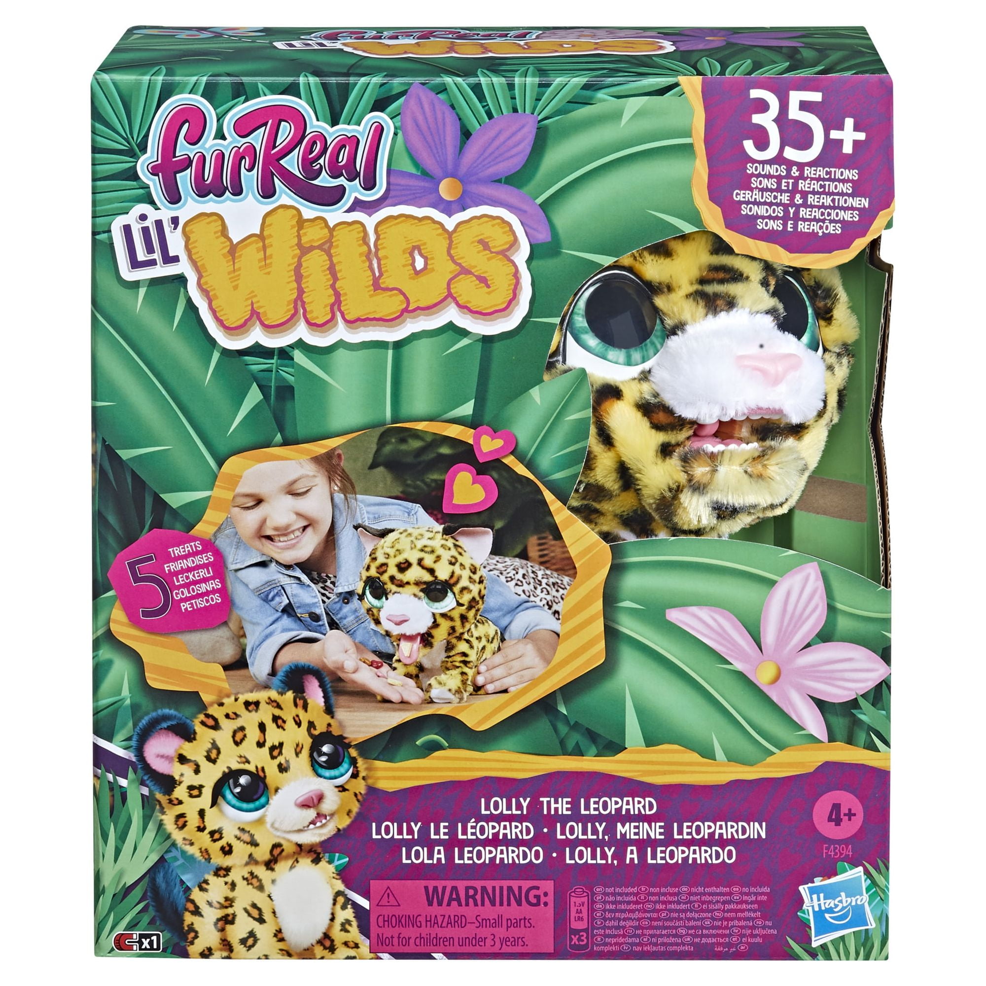 furReal Lil Wilds Lolly the Leopard Plush Toy Interactive Pets