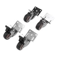 thumbnail image 1 of Ruedas De Placa TPR En Forma De L, Dureza Uniforme, Ruedas Giratorias De Montaje Lateral De 360 ​​​​grados, Silenciosas Con Rodamientos De Bolas Para Muebles, 1 of 7