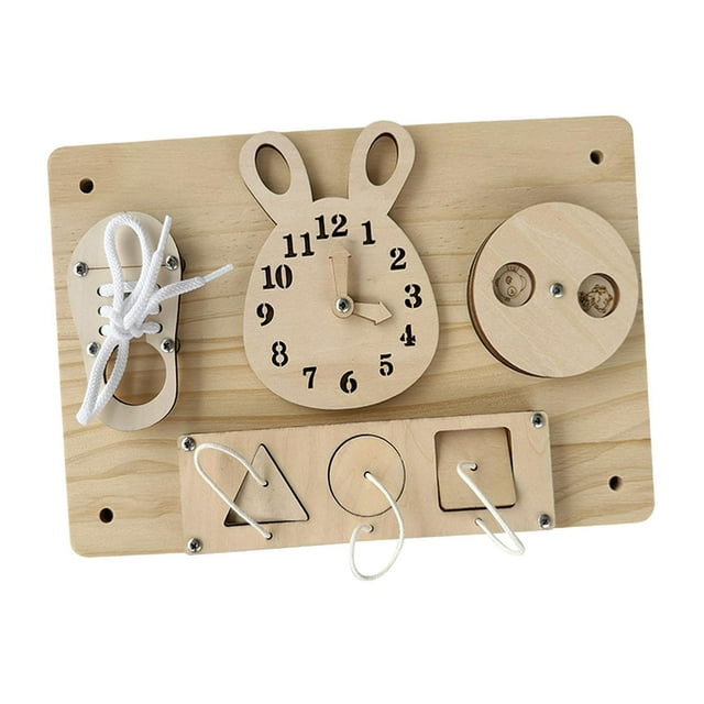 Tablero sensorial Montessori para actividades de concentración y habilidades para la vida. F