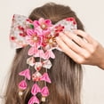 thumbnail image 3 of Pasador de pelo estilo japonés con flor única, adorno para el pelo con borla, 3 of 6