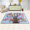 thumbnail image 3 of SKYSONIC Tree Full of Owls Lightweight Carpet Mats Area Soft Rugs Floor Mat Doormat Decoration for Rooms Entrance 36x24 inch, 3 of 6