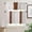 Brown, variant on Kitchen Curtains Set, Black Striped Geometric Kitchen Curtains and Valances Set, Modern Boho Brown Rustic Rod Pocket Tier Curtains 36 Inch Length for Cafe/Bedroom Windows