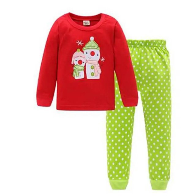 Pijamas de dibujos animados para niño y niña, traje de dormir para niño, ropa de dormir para niño, conjunto de ropa de Navidad, novedad