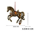 thumbnail image 2 of Horse Christmas Ornaments, 2D Acrylic Horse Ornament for Christmas Tree for Women Girls Horse Lovers Equestrian Gifts and Xmas Tree Home Decor (1PC, Coffee), 2 of 6