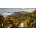 thumbnail image 3 of ArtsyQuotes 14x9 Black Modern Framed Museum Art Print Titled - Bible Verse Quote Job 12:10, Frederic Edwin Church - Church Heart of the Andes, 3 of 5