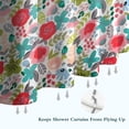 thumbnail image 6 of Pioneer Flower Floral Print Pattern Shower Curtain 72"x72" ,Bathroom Decorative Shower Curtains Set with 12 Hooks,Modern Waterproof Washable Shower Curtain, 6 of 6