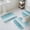Green, variant on Yellow Nordic Style Stripes Bath Mat 3 Piece Bathroom Rug Set, Yellow Gray Texture Non Slip Bath Rug Contour Mat and Toilet Lid Cover, Absorbent Shower Mats Soft Bath Rugs and Mats Sets