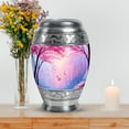 thumbnail image 7 of MUKTIVE Cherry Blossom Burial Urn for Human Ashes, Large 10 Inch Memorial Gift Urns for Parents, Peach Urns for Funeral, Butterfly Cremation Urn for Women (1 Large, 4 Keepsake), 7 of 7