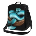 thumbnail image 1 of Fotbe Blue Viper Snake Lonchera Bolsa de Almuerzo para Hombres y Mujeres, Lonchera de Gran Capacidad, Bolsa de Almuerzo Reutilizable, Bolsa Térmica Aislante, 1 of 7