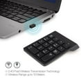 thumbnail image 4 of QJUHUNG 4GHz Wireless Number Keyboard USB 18 Keypad for Laptop PC Easy Setup 33ft Range Ergonomic Design for Work, 4 of 7