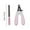B, variante sur PRETXORVE Coupe-Ongles de Type avec Lime, Manche Courbé, Coupe-Ongles pour Chien, Produits de Nettoyage