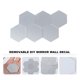 thumbnail image 3 of unbranded 12Ud Adhesivo Hexagonal De Pared Plateado Para Interior Fácil De Y Retirar, 3 of 7