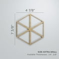 thumbnail image 3 of Ekena Millwork 7 3/8"W x 8 1/2"H x 1/4"T Extra Small Pendleton Decorative Fretwork Wood Wall Panels, Red Oak, 3 of 18