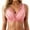 Pink, variant on Elara Women’s Wireless Seamless Front Closure Push Up Bra Racerback Anti-Sagging Brick Pink XXL