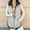 White, variant on Women Puffer Vest Casual Stand Collar Sleeveless Puffer Jacket Warm Winter Reversible Zip Up Outerwear with Pockets