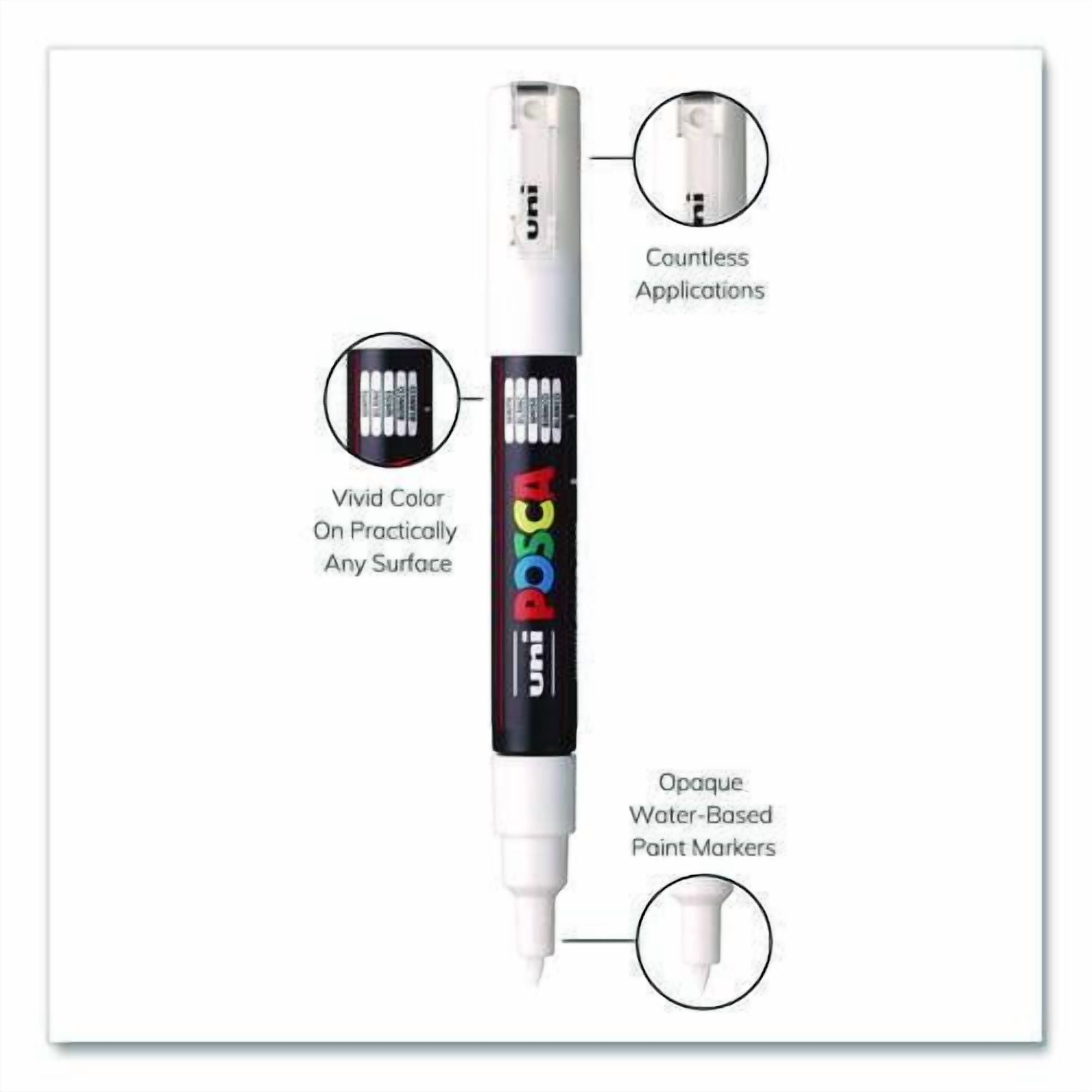 Water-Based Paint Markers, Extra-Fine Bullet Tip, Assorted Colors, 8/Pack | Bundle of 2
