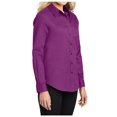 thumbnail image 4 of Yellow Rooster Womens Long Sleeve Easy Care Shirt Deep Berry S, 4 of 6