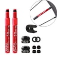 thumbnail image 1 of Tige d'Extension de Valve Presta pour Vélo de Route, Pneu Tubeless Universel, 2 Pcs 50mm Rouge, 1 of 9