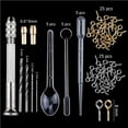 thumbnail image 4 of xinxixnxx 94pcs/set DIY Mix Stick Dropper Clasp Jewelry Making Accessories Tools Geometric Epoxy Resin Combination Crafts, 4 of 4