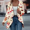 thumbnail image 7 of Roncen Women's Casual Christmas Printed Cardigan Long Sleeve Coat - Stylish Open Front Loose Fit Knit Sweater - Comfortable Loungewear for Holiday Season Outfits, 7 of 7