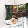 thumbnail image 4 of Kdxio Cotton Pillow Cases 20"x30" Pillowcases,Soft and Breathable Bedroom Pillow Cases-Charming Garden Patio-No Pillow Core, 4 of 5