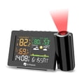 thumbnail image 1 of Reloj despertador de proyección DR.PREPARE, monitor de temperatura inalámbrico, 1 of 7