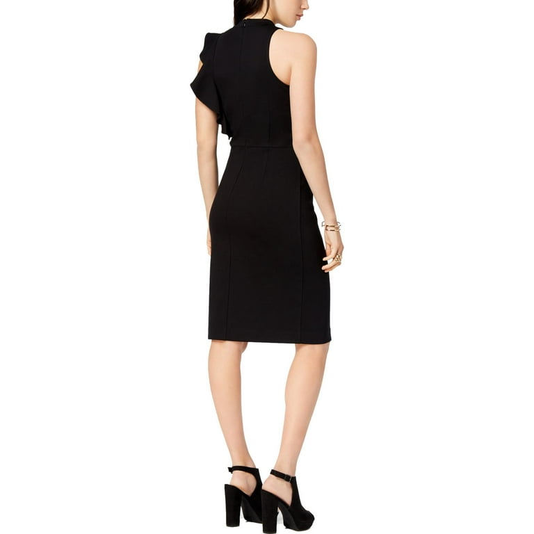 Sleeveless ponte best sale knit sheath dress