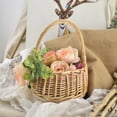 thumbnail image 3 of Retro Wedding Flower Boy Scattering Flowers Small Flower Basket Wedding Decoration Willow Basket Photography Props, 3 of 11