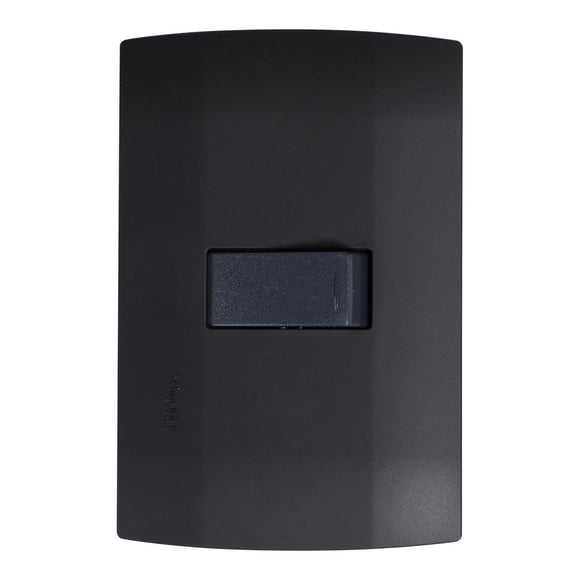 Pulsador Con Placa Schneider Marisio Negro