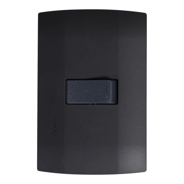 Pulsador Con Placa Schneider Marisio Negro