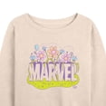 thumbnail image 3 of Marvel - Logo Florals - Women's French Terry Pullover Sweatshirt, 3 of 5