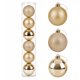 thumbnail image 1 of Esferas para árbol de navidad Artego extra grandes de 15 cm de diámetro paq 6 esferas  Champagne Línea SKY 3 diversos acabados navideños Mate, brillantes, cromadas para colgar Christmas ornaments, 1 of 7
