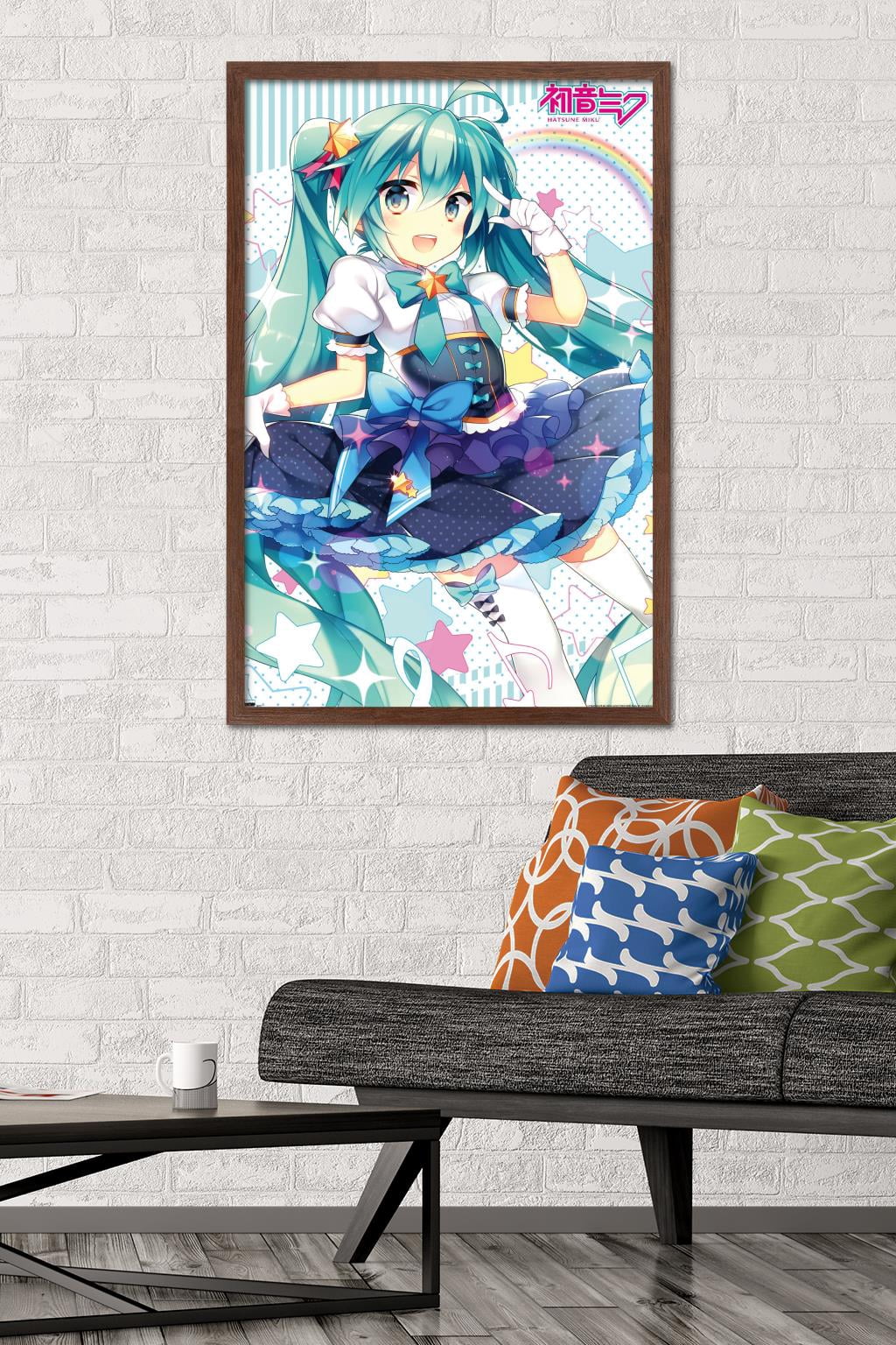 Hatsune Miku - Skirt Wall Poster, 22.375" x 34", Framed