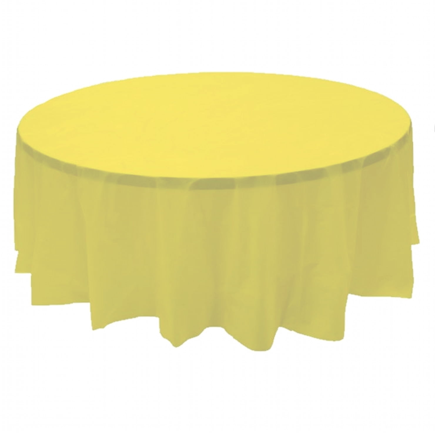 24 pcs (1 case) of Plastic Heavy Duty Premium Round tablecloths 84