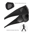 thumbnail image 5 of TINHAO Flip Up Polarized Sunglasses Fit Over Prescription Glasses, Hard Case Included, Wrap Around Shield UV400 Driving Sunglasses for Men Women, 5 of 7