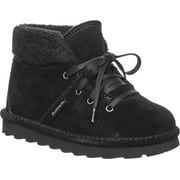 Children's Bearpaw Marta Youth Lace Up Boot Black II Suede 5 M