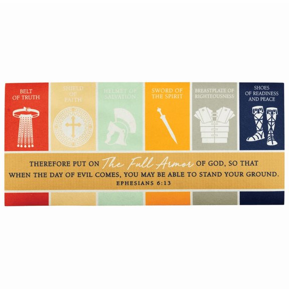Dicksons Full Armor of God 22 x 10 Rubber Outdoor Doormat Insert